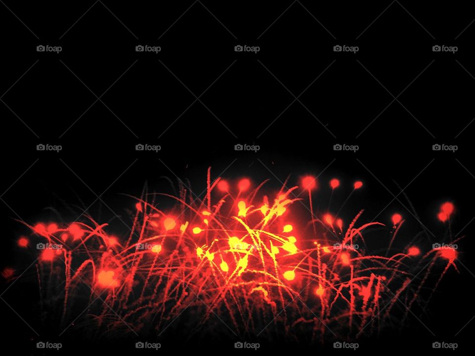 Red fireworks