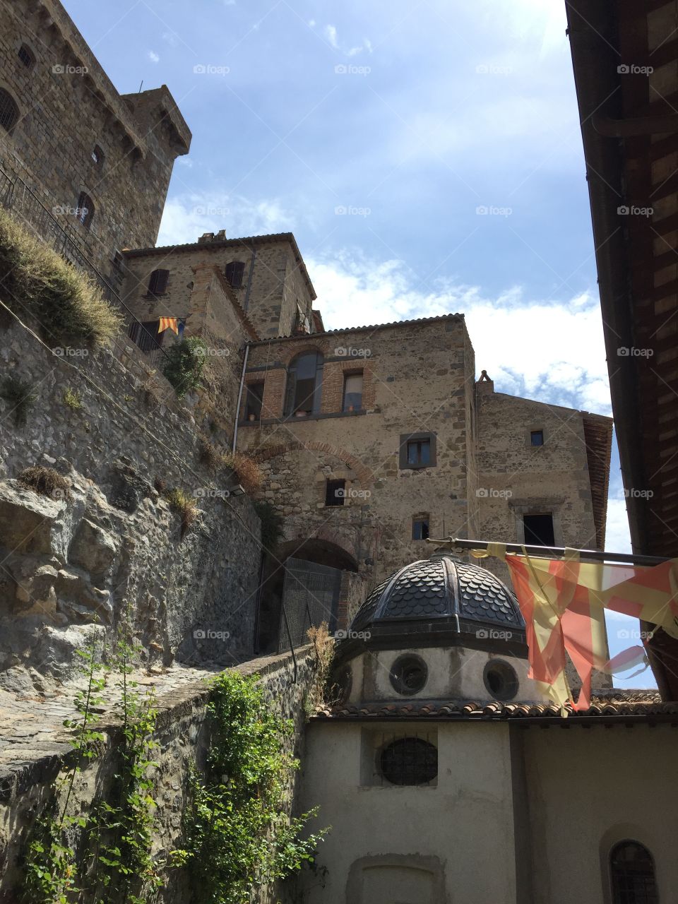 View of dome at castle italy