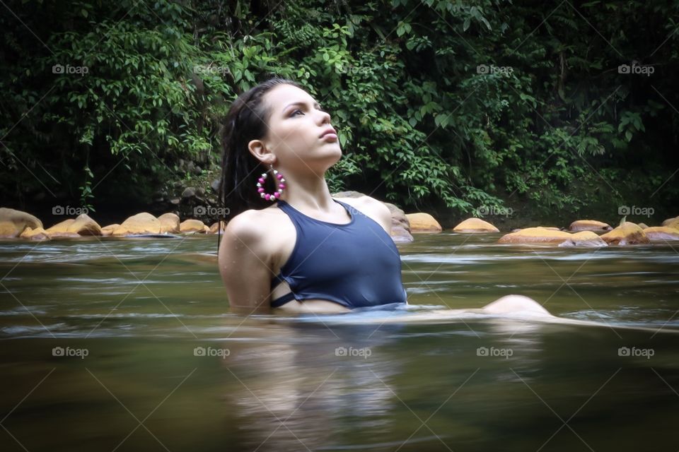 Girl in river 