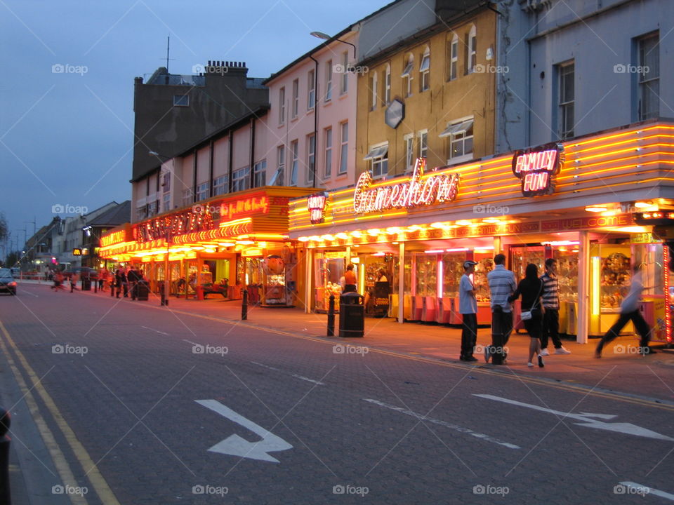 Clacton on Sea at night