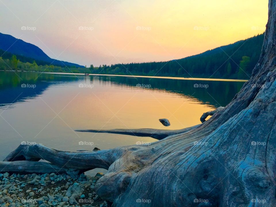 Sunset at Rattlesnake lake