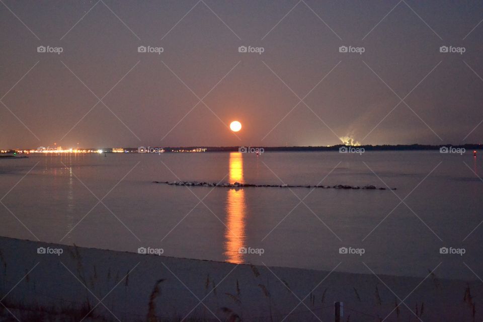 Beach Supermoon