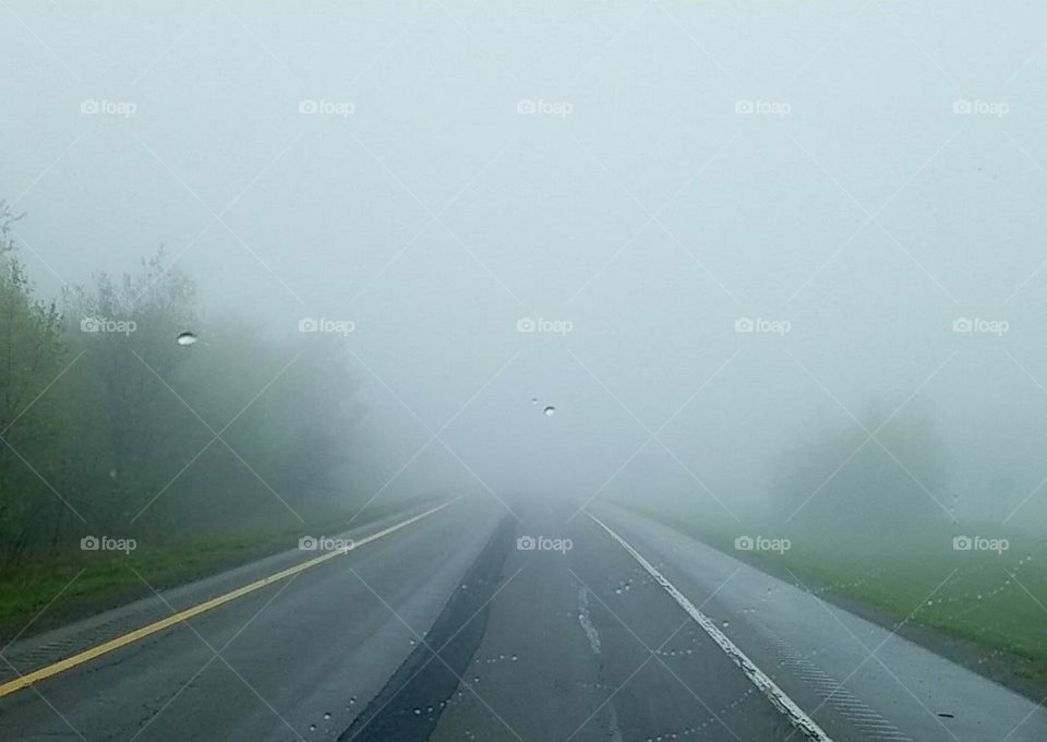 foggy interstate