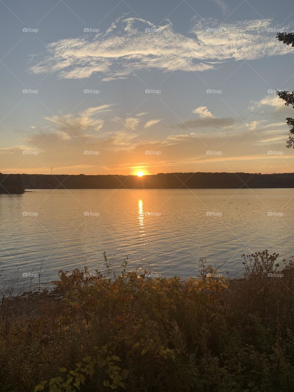 Sunset in Victoria Harbour 