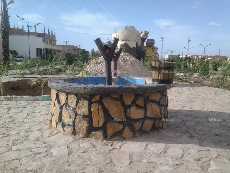 Traditional wells to extract water