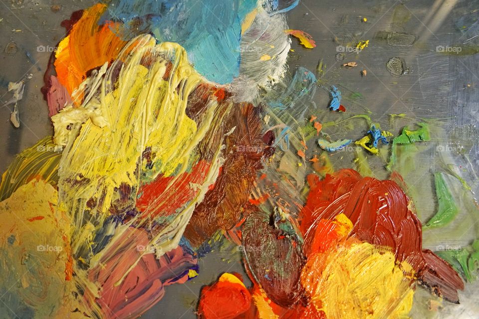 Closeup Of Painter’s Palette
