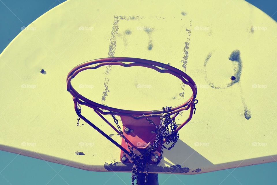 old basketball court