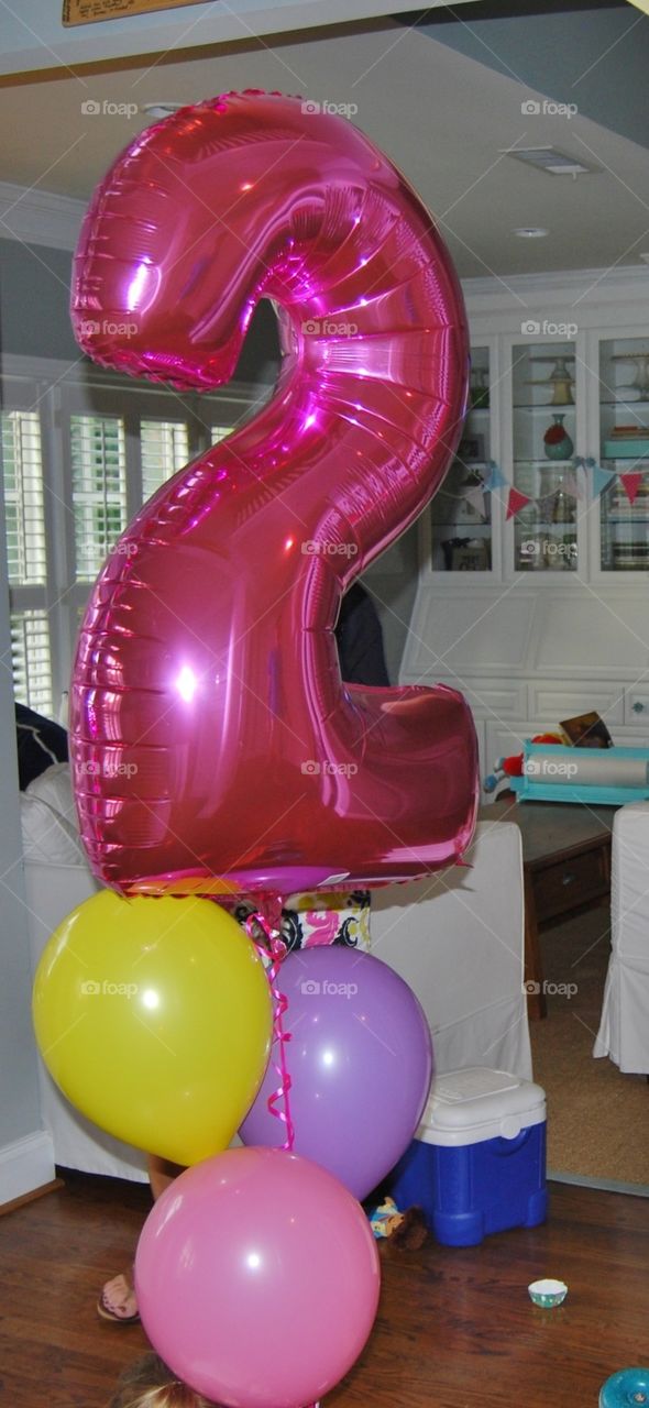 Birthday balloons for 2 year old