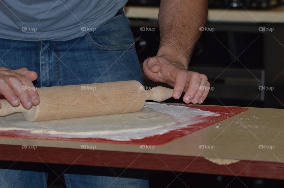 Working hands close up