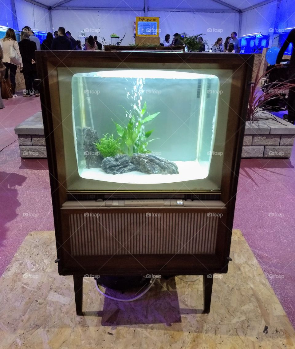 Old TV in a fair