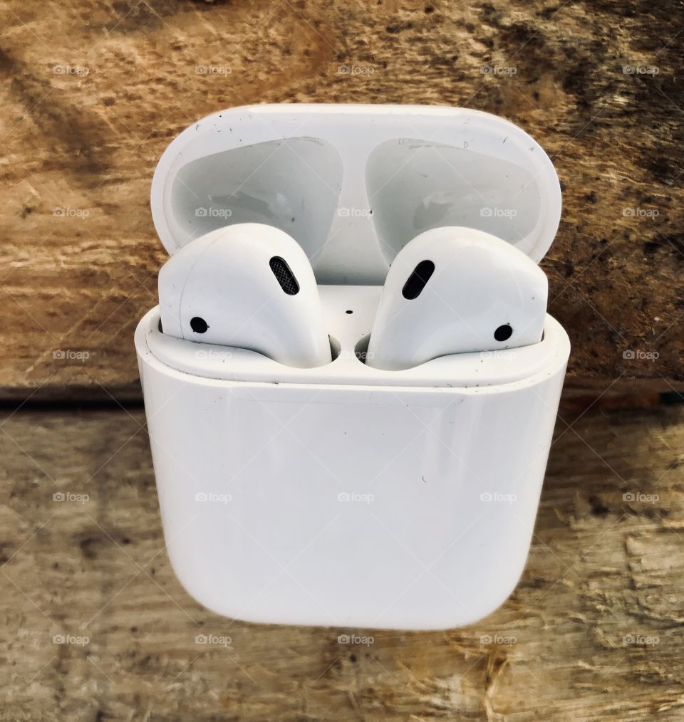 Closeup of Apple AirPods