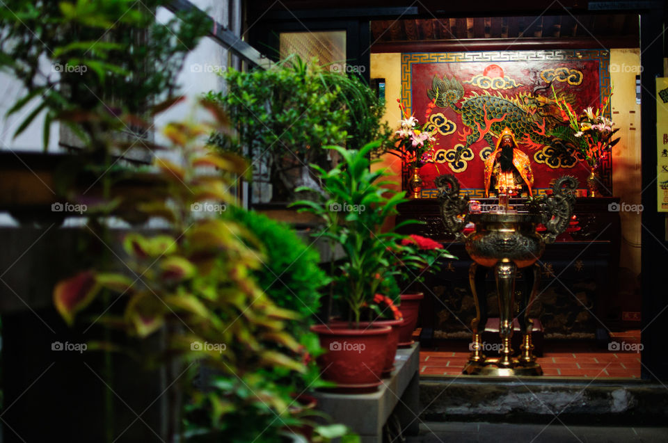 An old shrine in Taipei.. 
