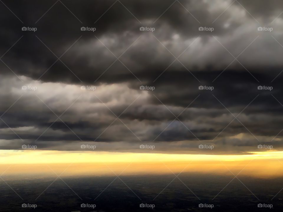 View of storm clouds