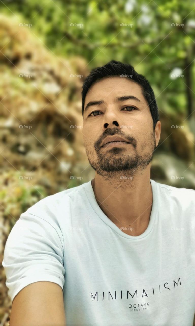 Cool selfie in nature