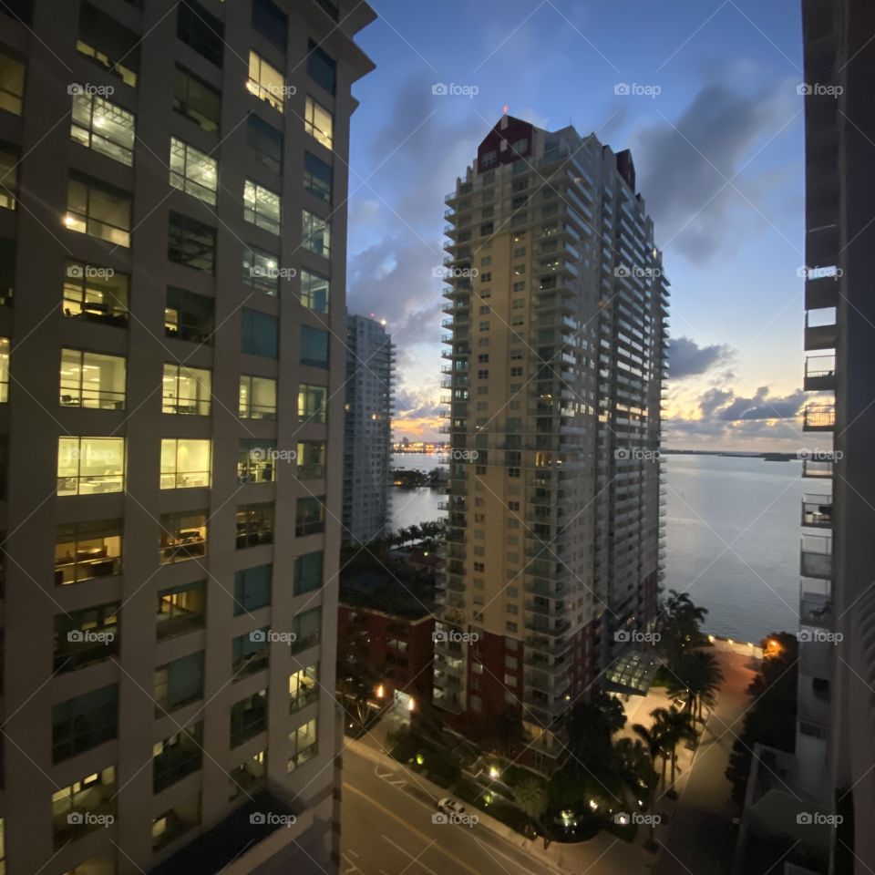 Sundown in Miami