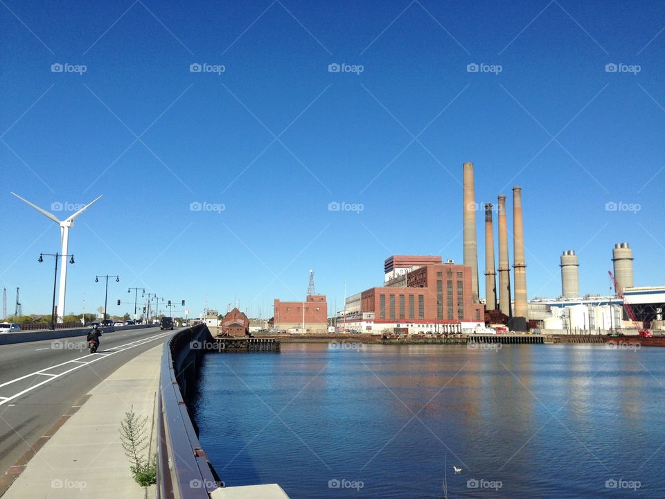 The contrast of clean energy and dirty energy side by side. I bet you didn't see it.