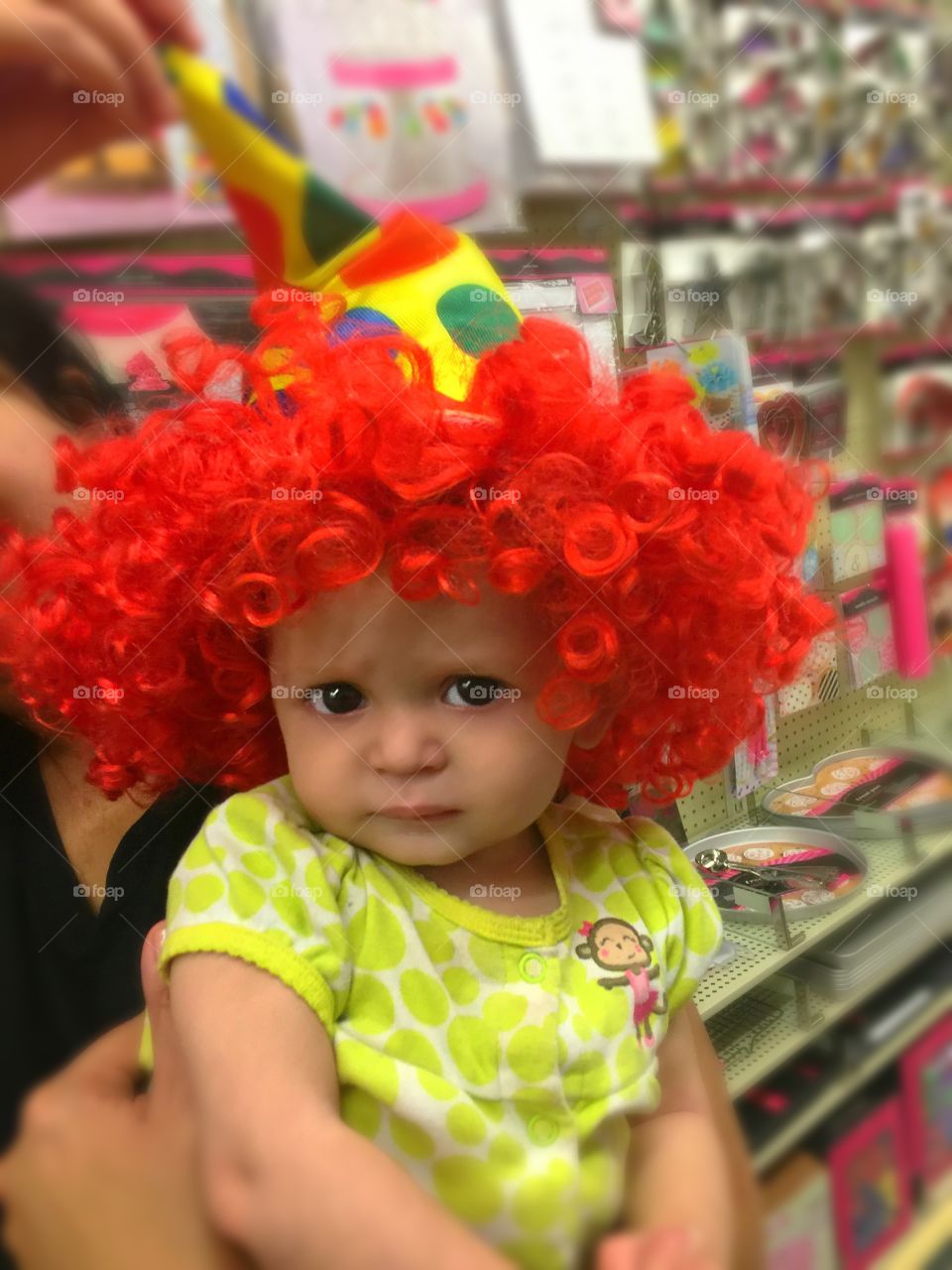 Baby Clown with Red Wig: The Red Nose Ain’t Happenin’