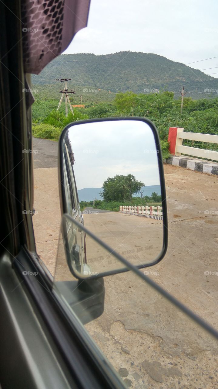 side mirrors viewing bridge
