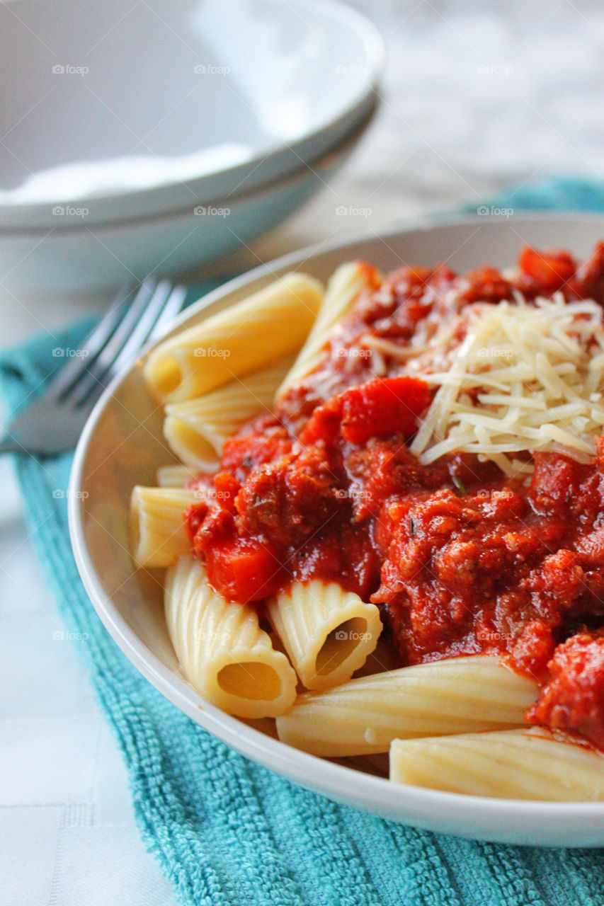 Sausage ragu pasta