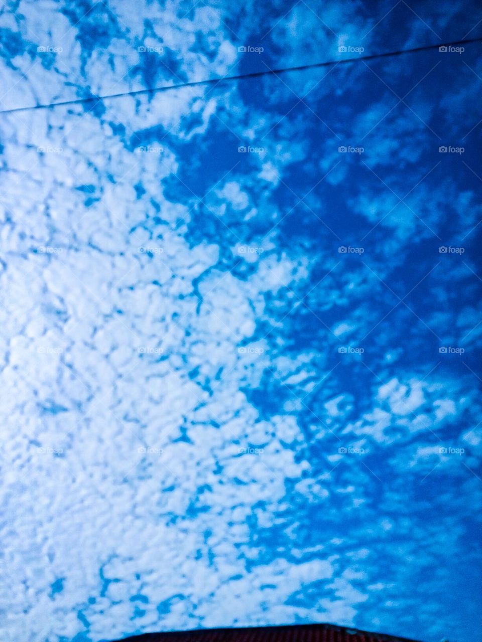 blue sky with white clouds