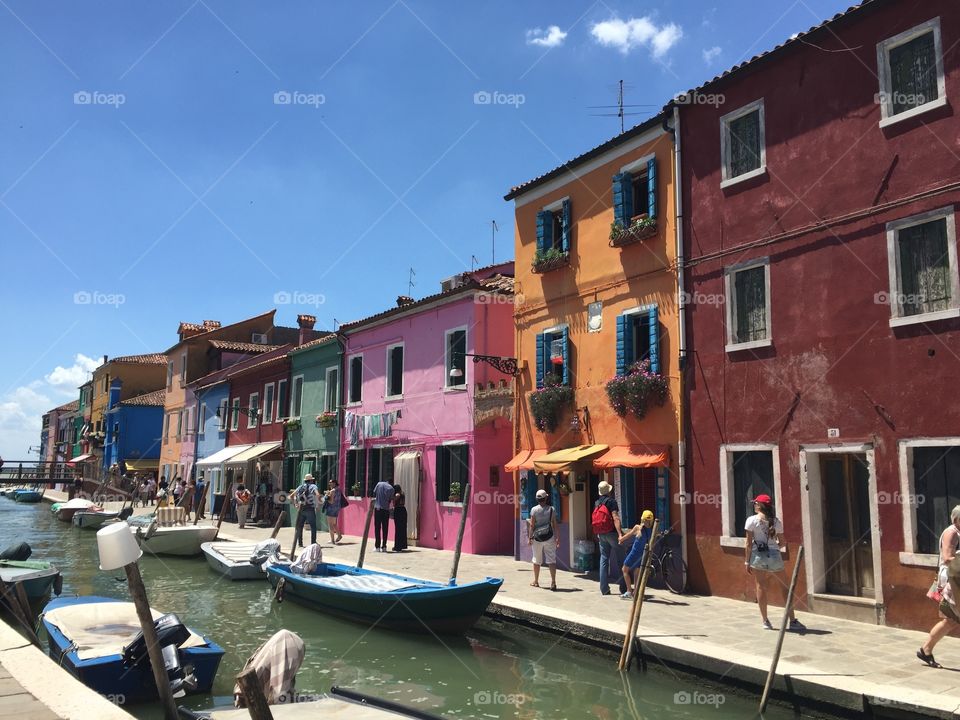 Venetian, Canal, Gondola, Architecture, No Person