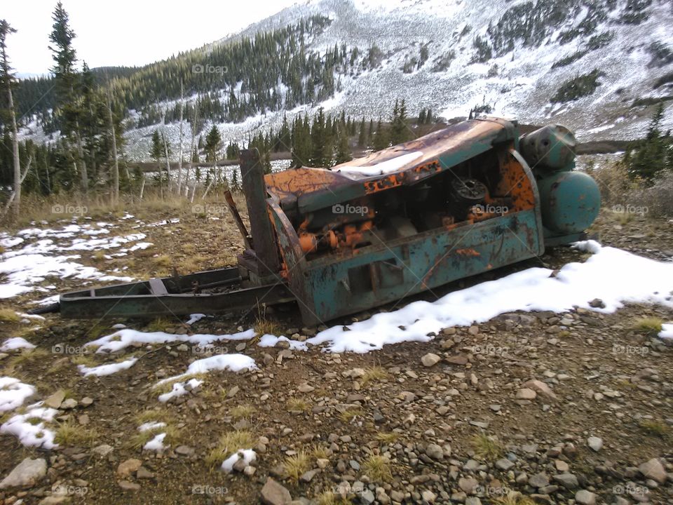 Abandoned Machine. Something I came across while on my first 4x4'ing adventure in Colorado.