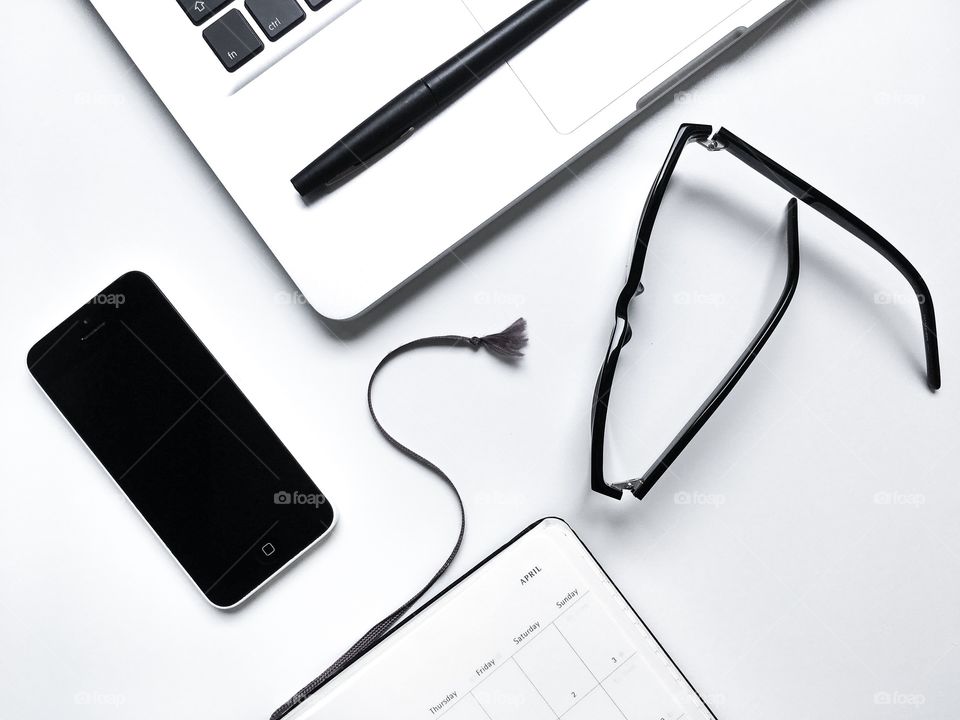 Clean minimal work space. 