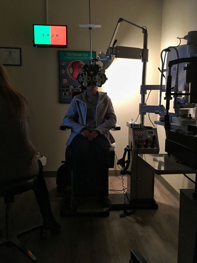 Eye doctor visit 