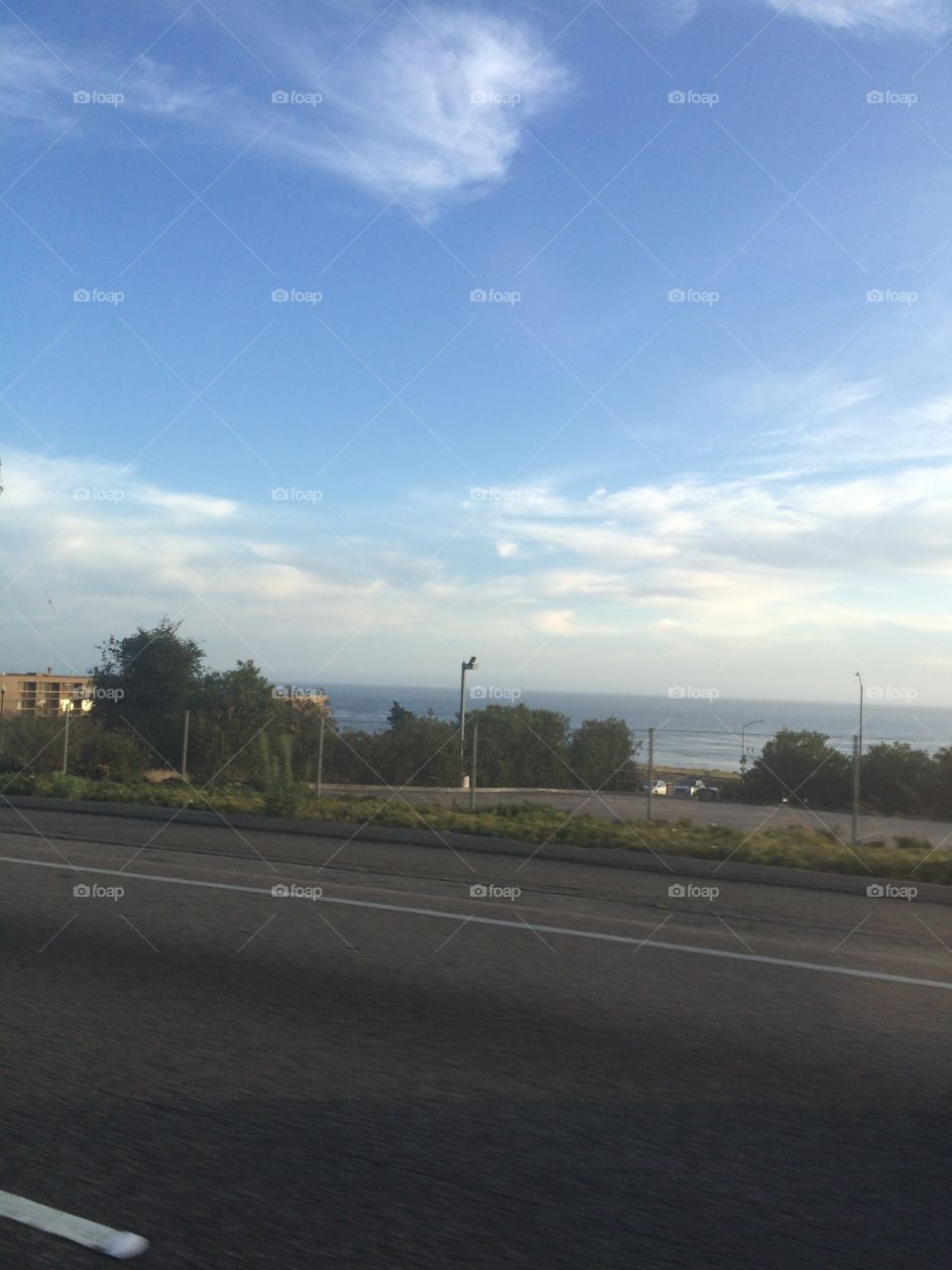 Street view of ocean