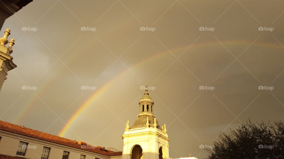 No Person, Architecture, Travel, Sunset, Rainbow