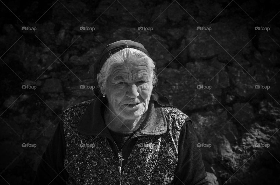 woman blackandwhite old croatia by fotomats
