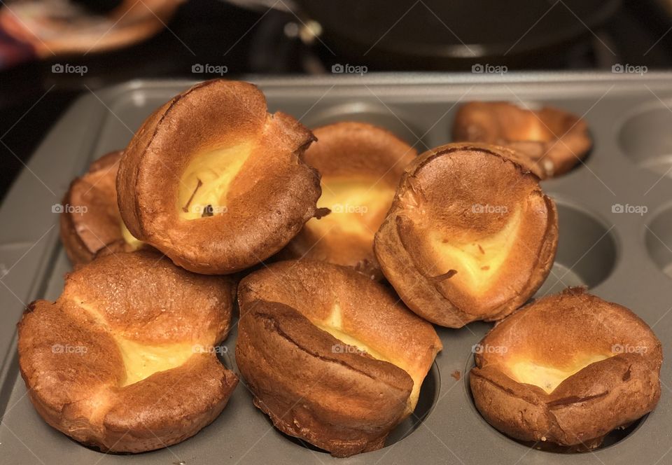 Freshly baked popovers, ridiculously delicious 