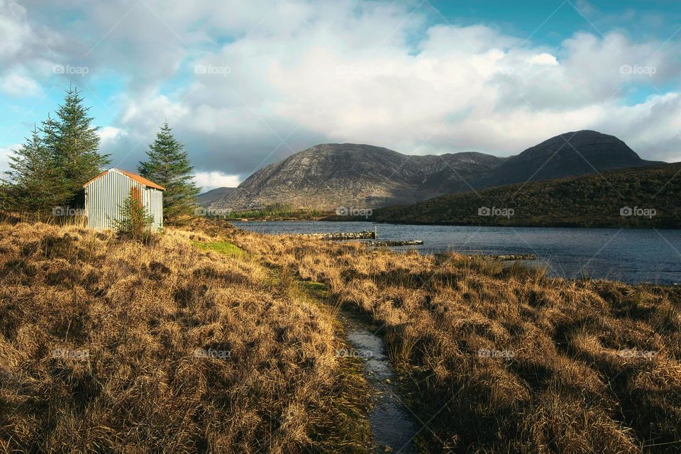 Derryclare natural reserve in Connemara National park, county Galway, Ireland