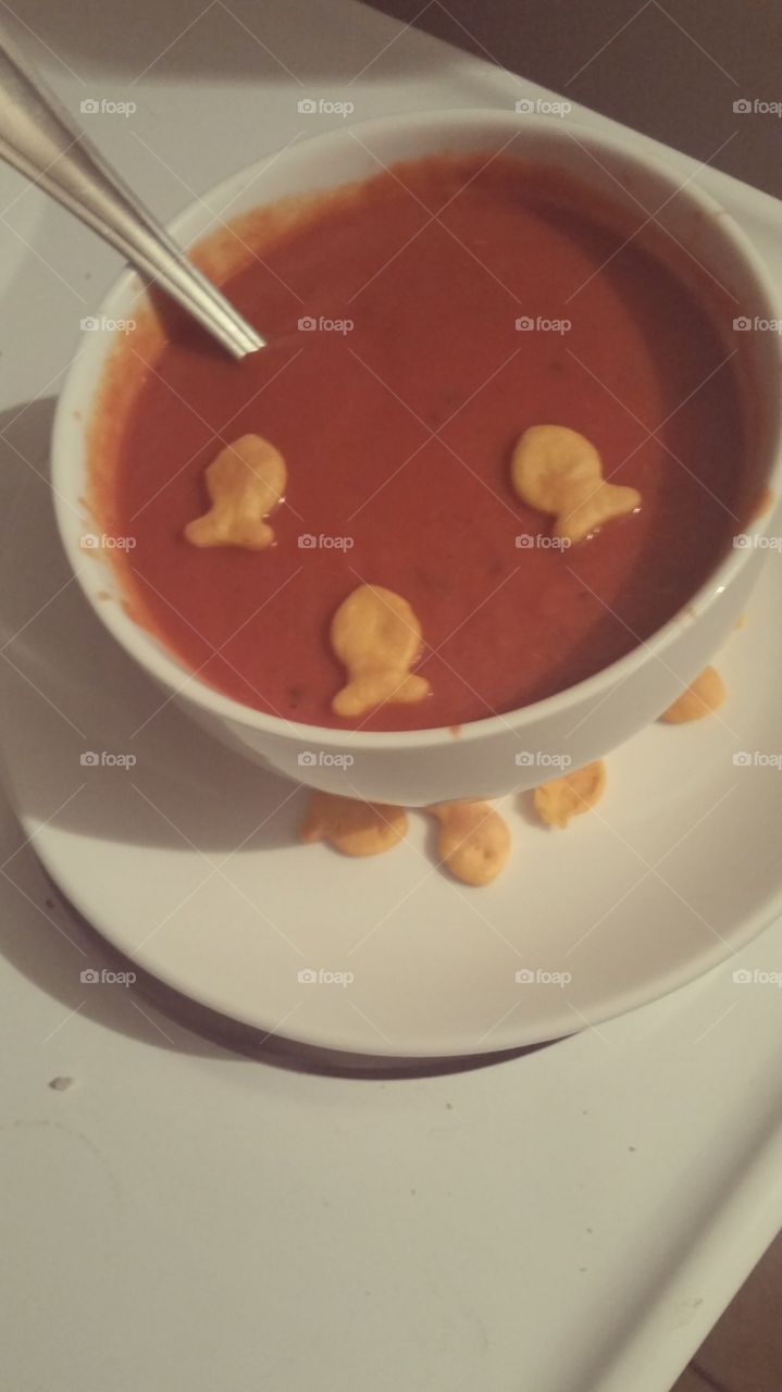 No Person, Soup, Cream, Food, Spoon