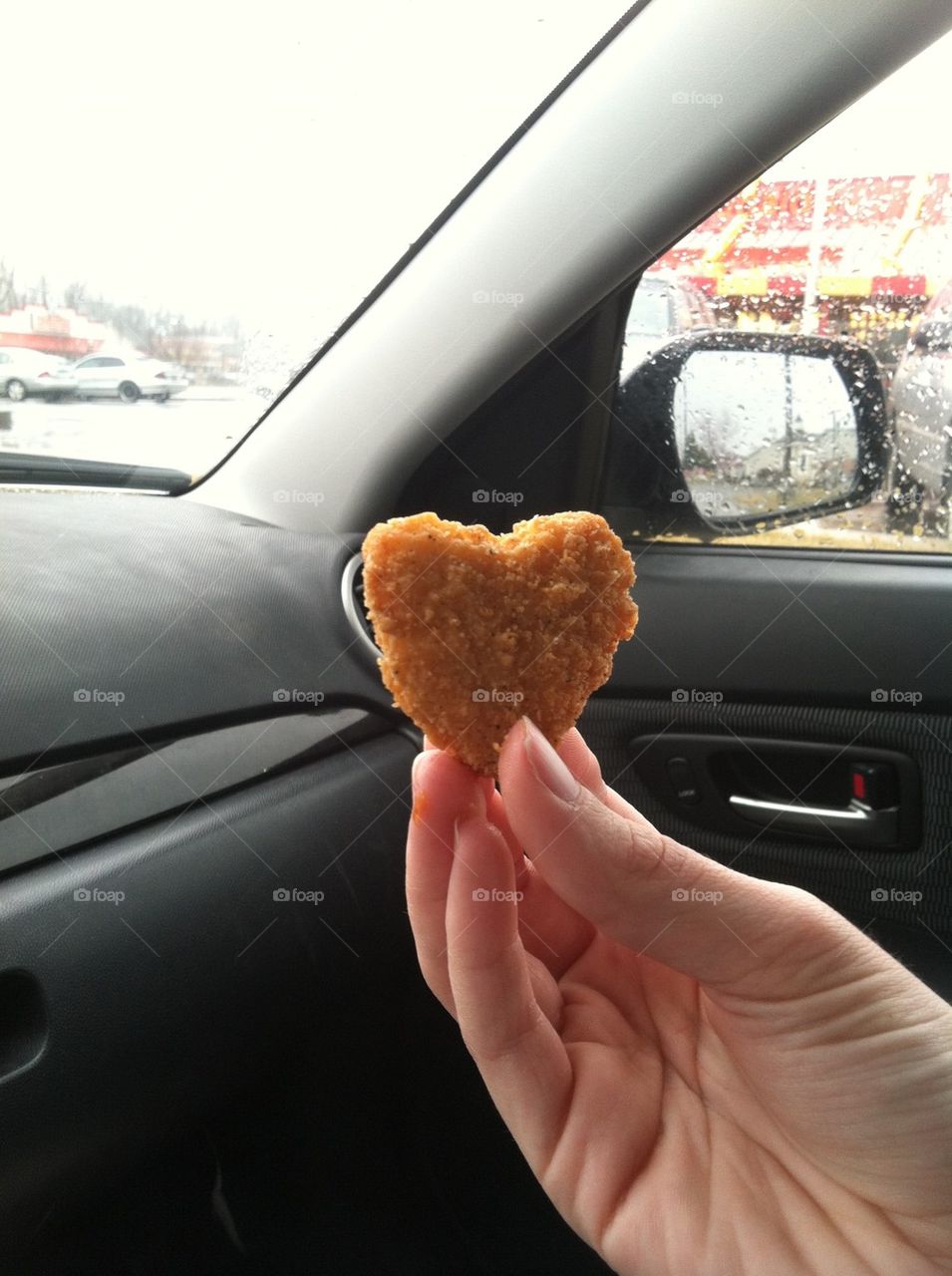 Chicken nugget heart