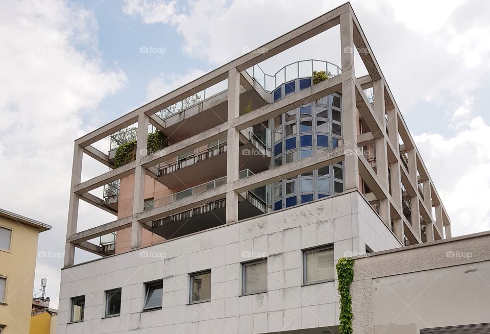 Modern architecture - Como, Lombardy, Italy.