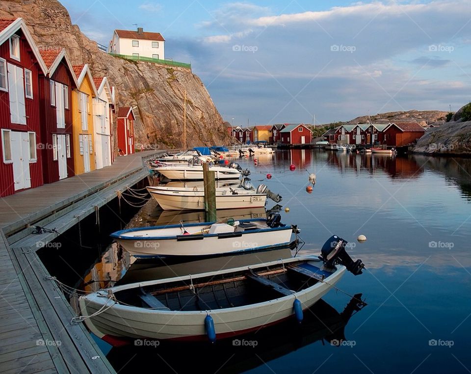 "Smögen" is a beautiful fishing village on the Swedish west coast