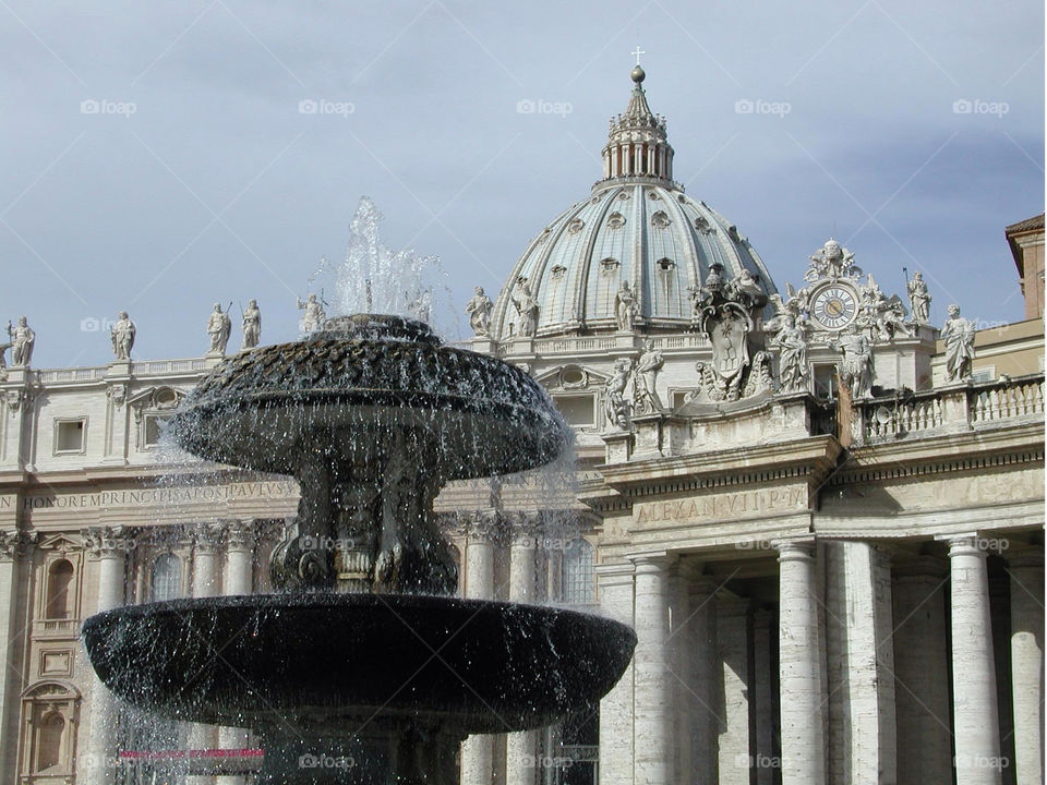 fountain rome catholic pope by snappychappie