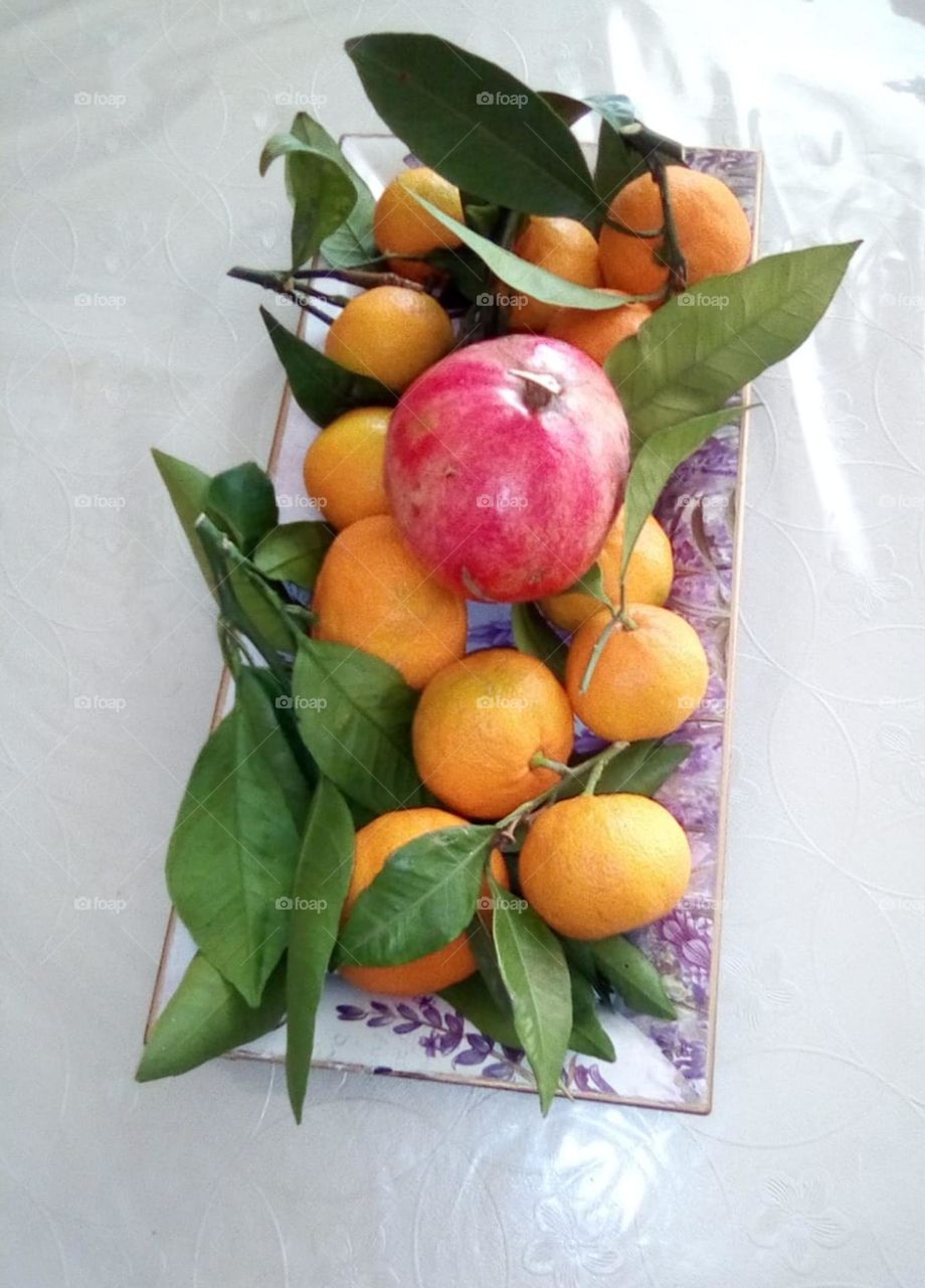 tangerines and pomegranates...Medulin