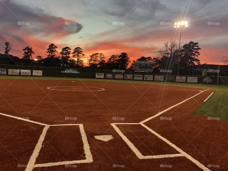 Softball Sunset