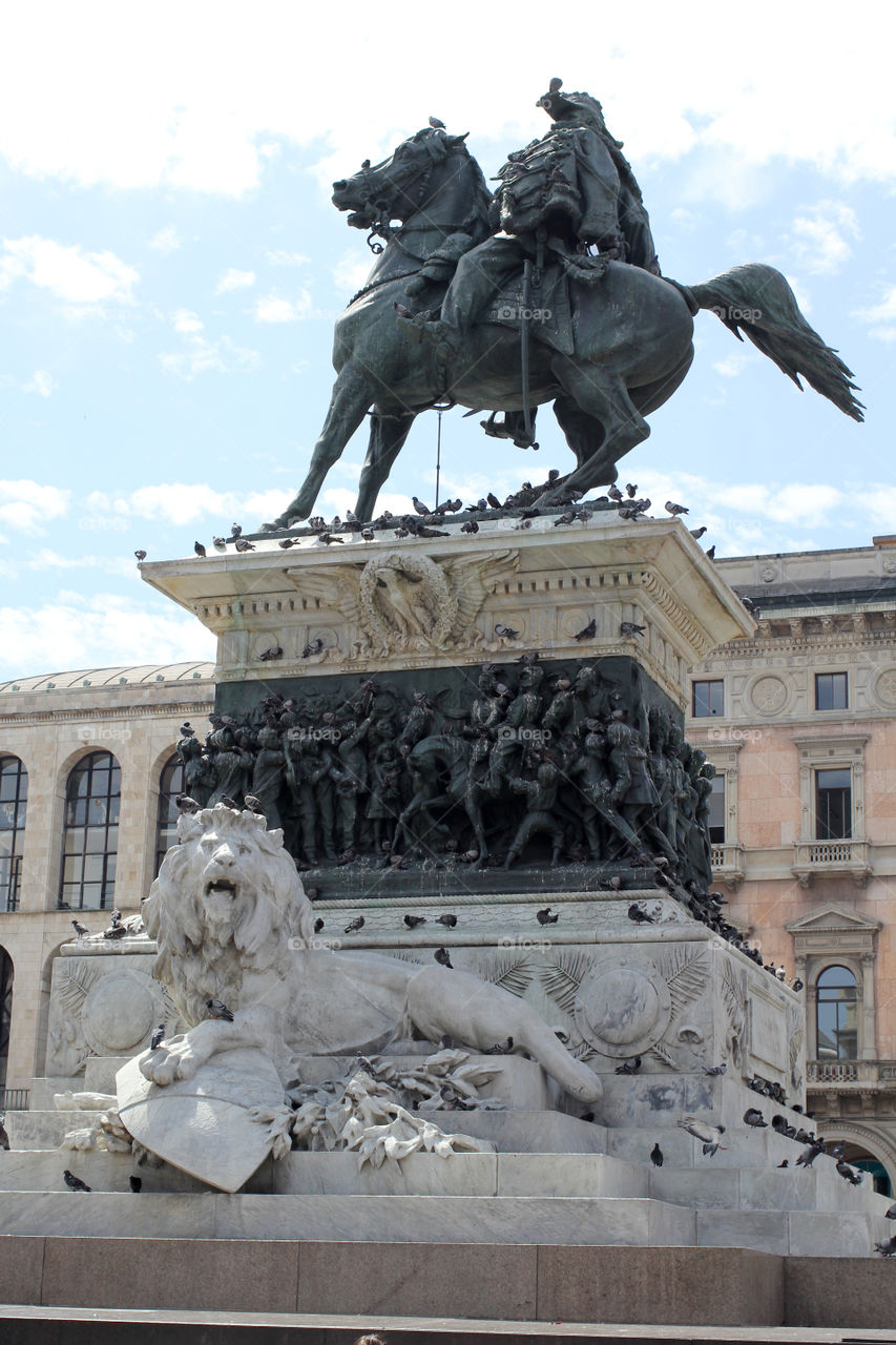 Italy, Milan, a monument