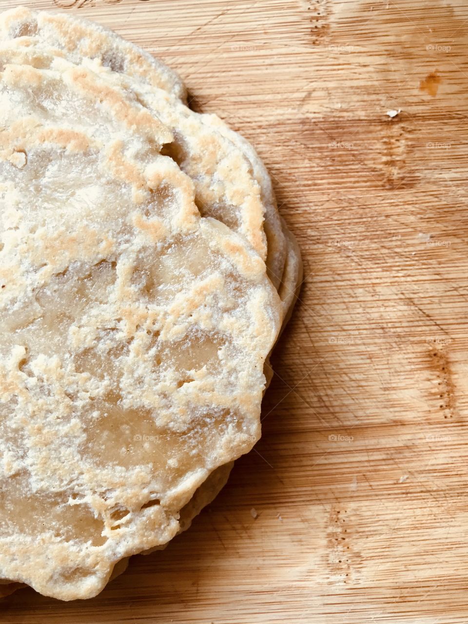 Homemade tortillas from scratch 