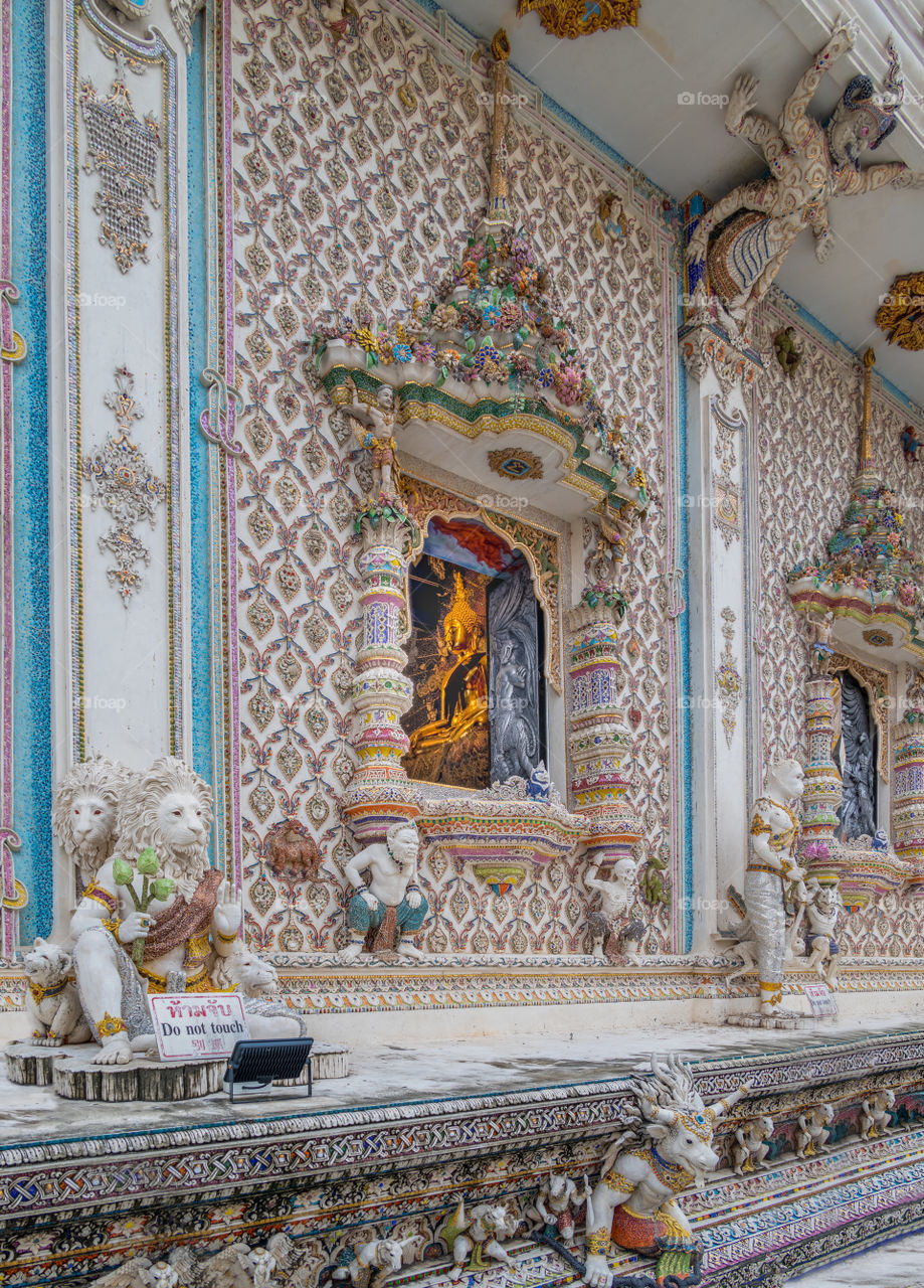 Beautiful buddha and Thai temple