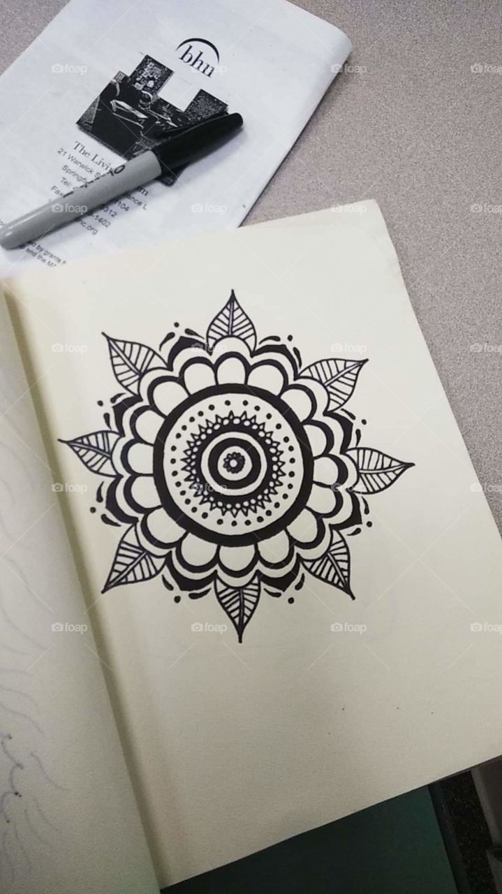 Mandala sketch for my henna designs.
