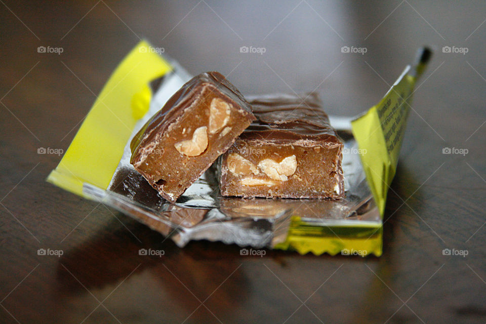 Chocolate candy, nuts