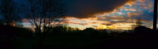 sunrise in the fall