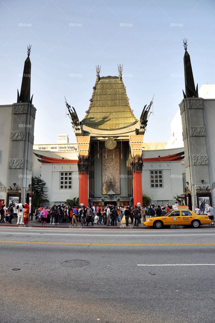 World-famous Grauman's Chinese theater in Hollywood California.