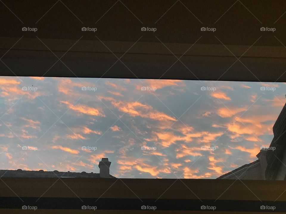 The sky from our family room window. 