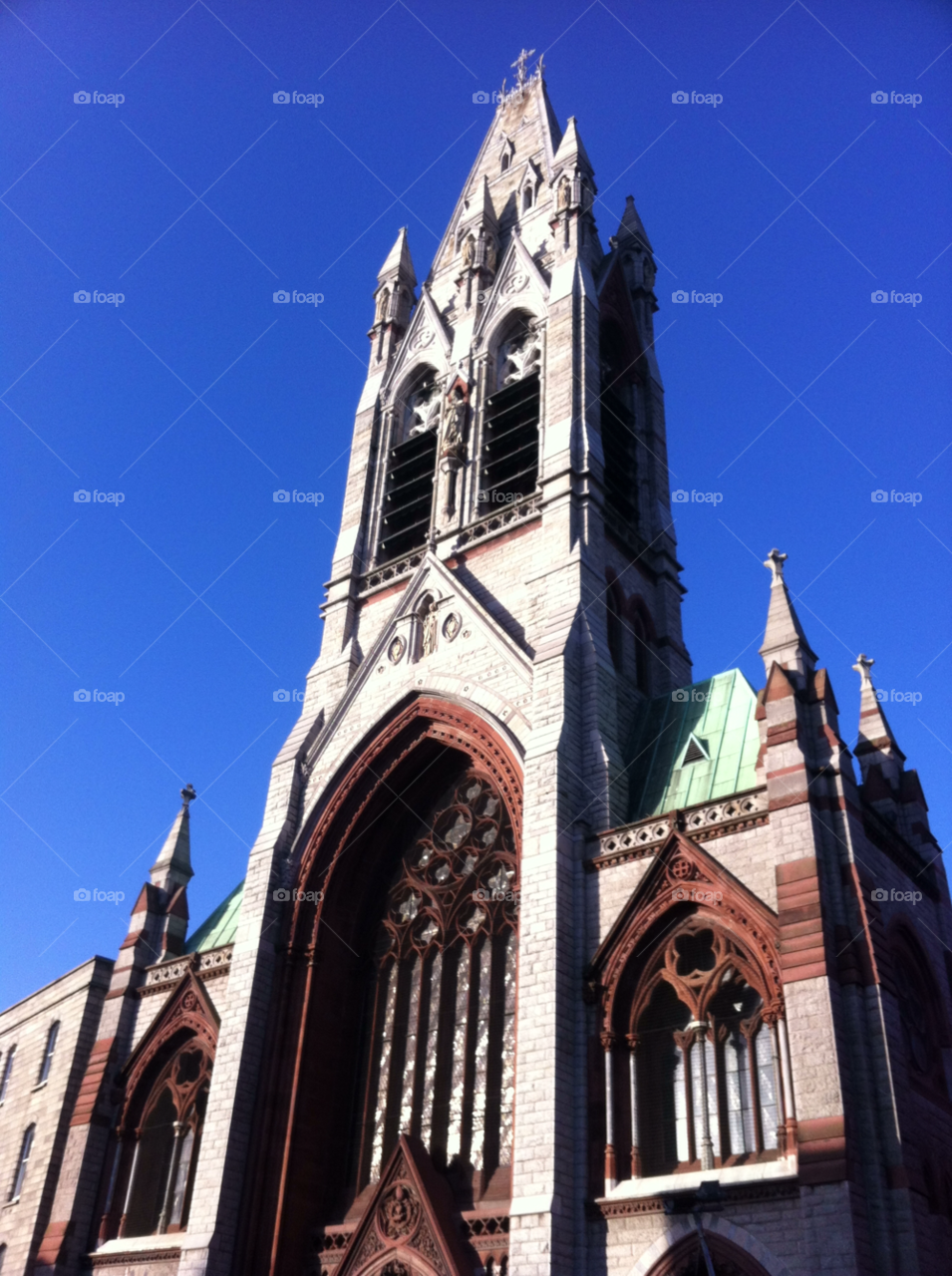 sky blue art church by s7vyb