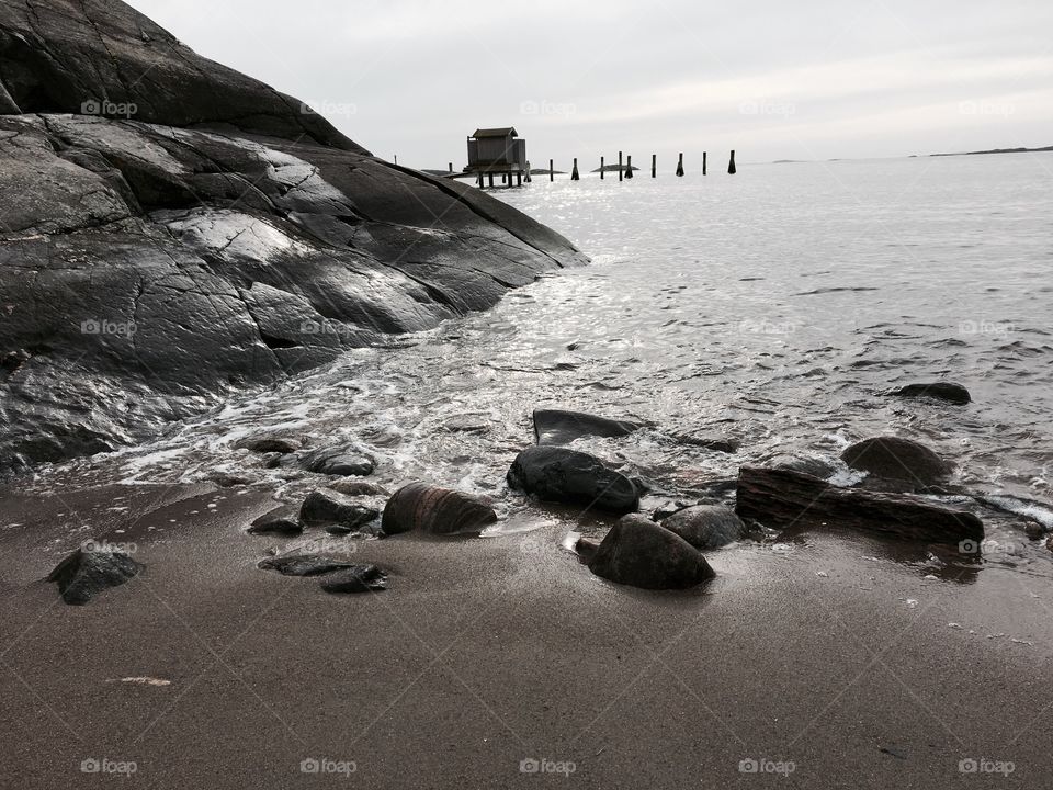 View of calm beach